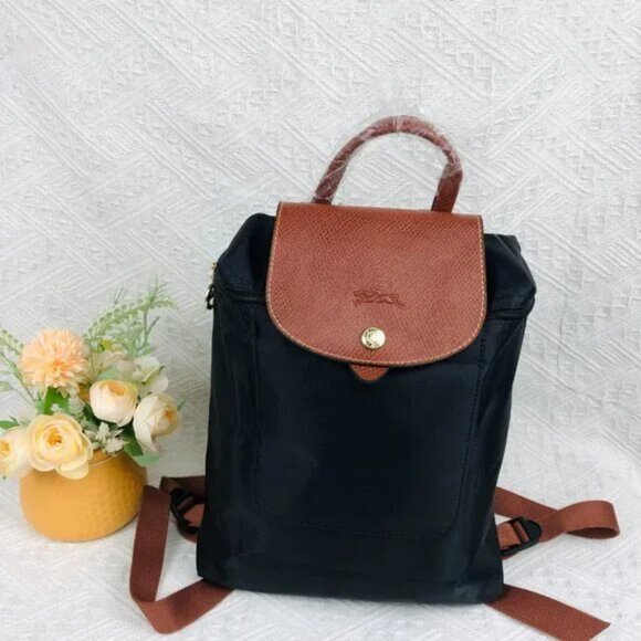 Longchamp Mini Le Pliage Backpack In Black - Picture 1 of 9